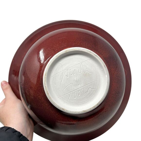 Angela Fina Art Pottery Large Bowl - Picture 5 of 10